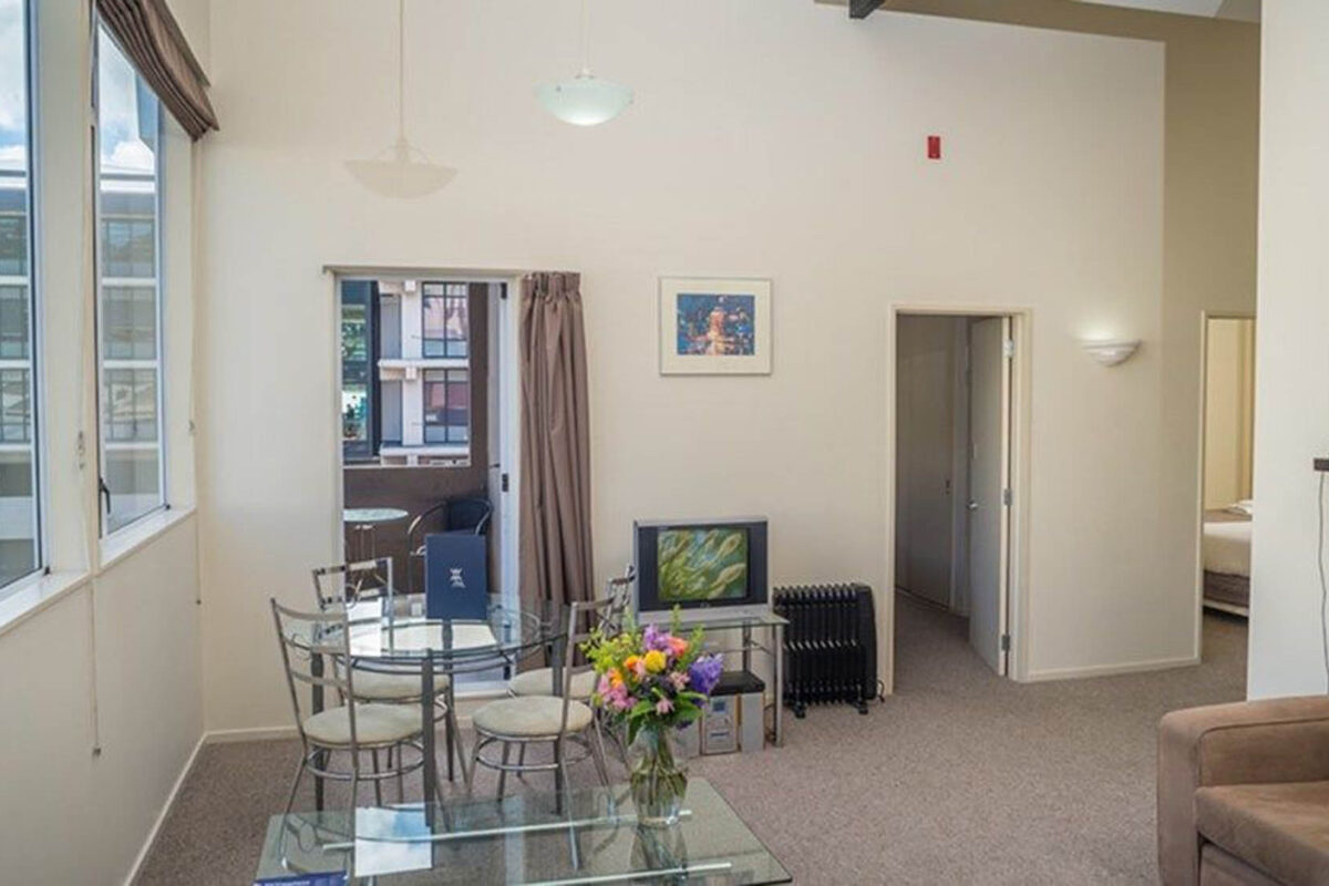 Dining Table - Courtenay Village 2 Bedroom Apartment Dining Table - Courtenay Village 2 Bedroom Apartment