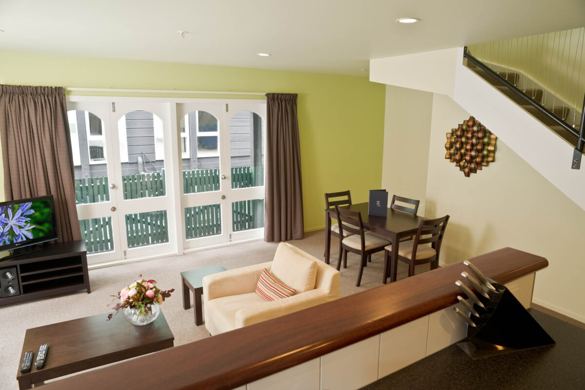 Village Accommodation Group - interior views of Willis Village Premium Apartments, Wellington, New Zealand. Willis Village Premium Apartments.